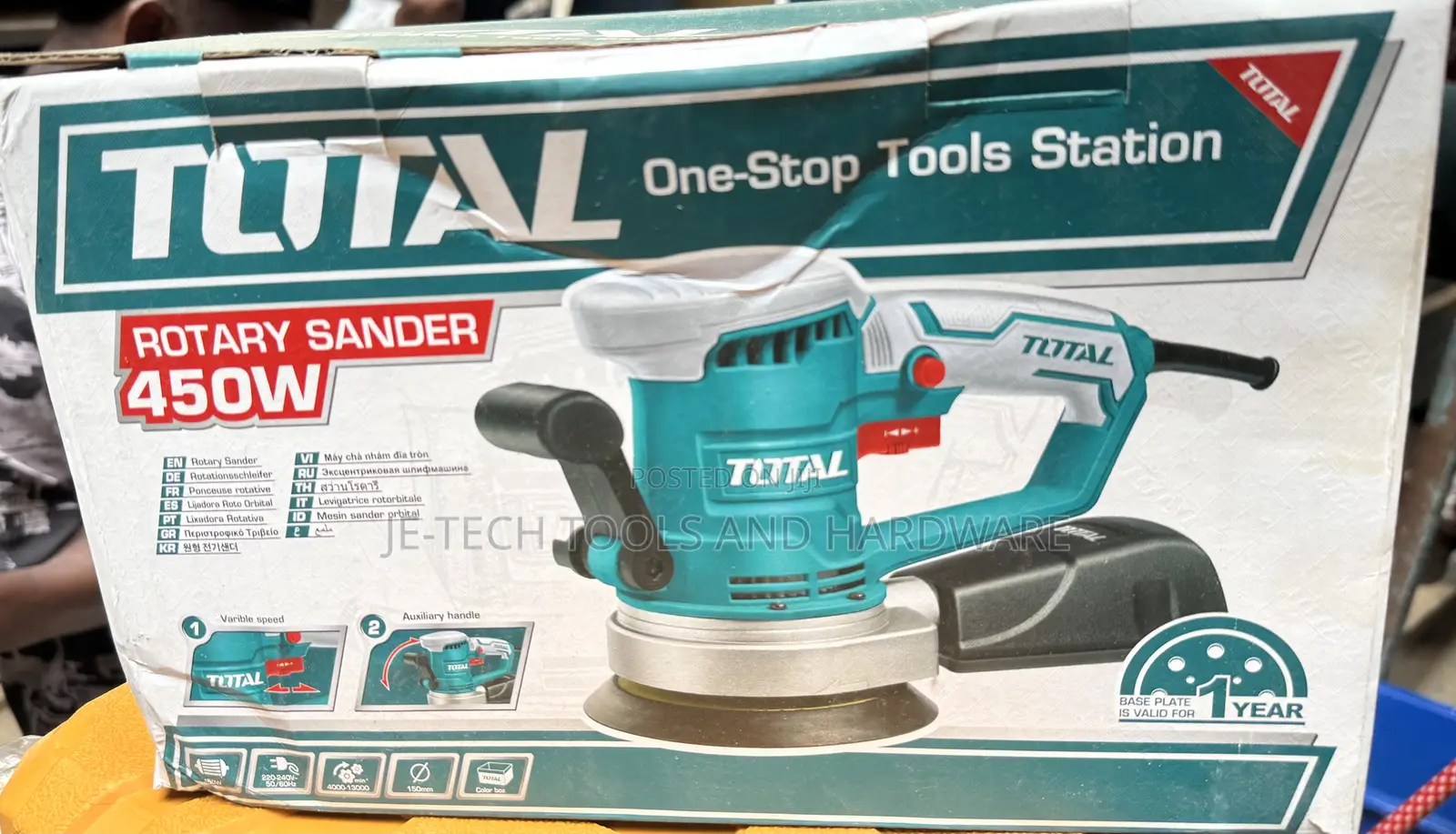 Total 450w Rotary Sander