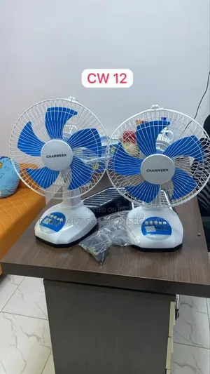 Cw-12 Rechargeable Solar Table Fan – Powerful Long-Lasting