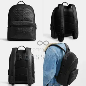 The Coach Charter Backpack in Signature Leather Black*