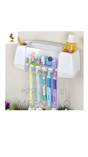Wall Mounted Toothbrush and Toothpaste Holder