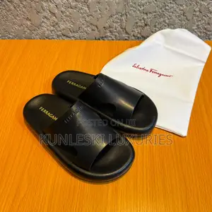 Original Salvatore Ferragamo Matured Cover Slippers For Men