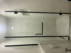 Shower Cubicle With Black Accessories