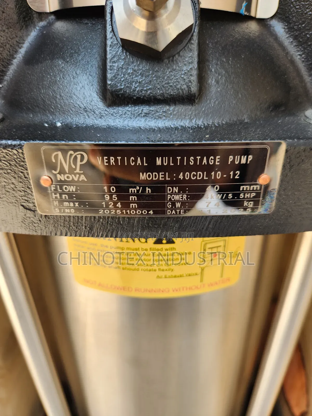 Vartical Multi Stage Centrifugal Pump 5.5hp