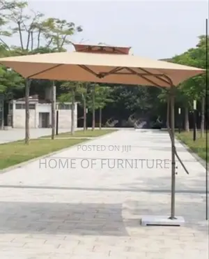 Pool Side Umbrella – Large Outdoor Shade Umbrella With Marble Base –