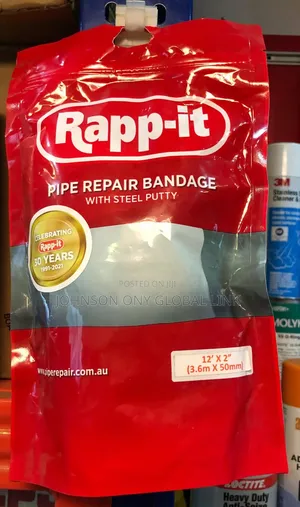 12"X2" Rapp-It Pipe Repair Bandage With Steel Putty