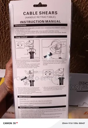 Electric Ratchet Cable Cutter