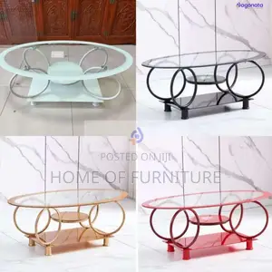 Glass Center Table – Modern Transparent Coffee Table for Living Room