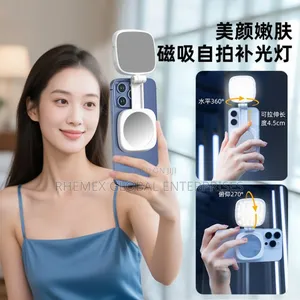Selfie Light Magnetic for Mobile Phones, Portable Mirror,