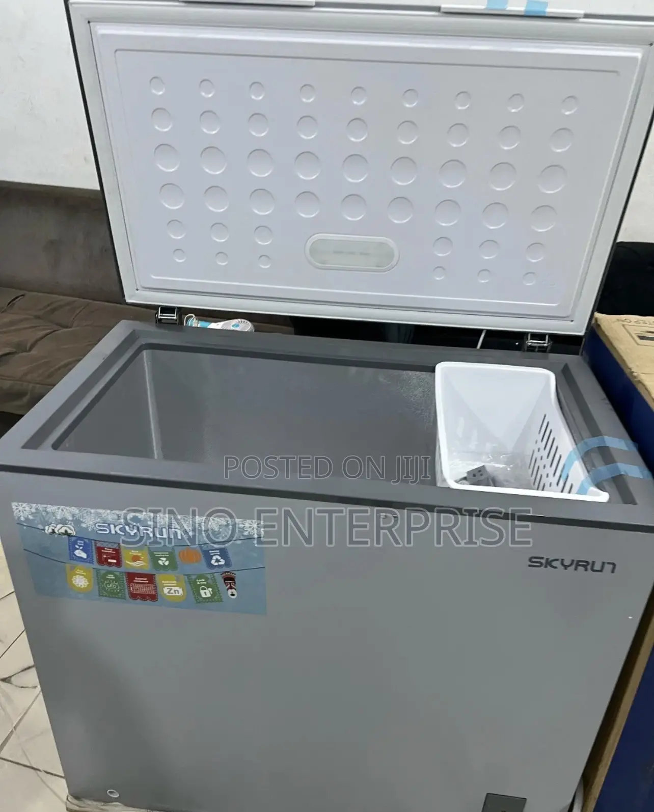 Skyrun 200l Chest Freezer Bd-200a Grey