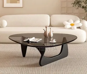 Oval Shaped Glass Centre Table