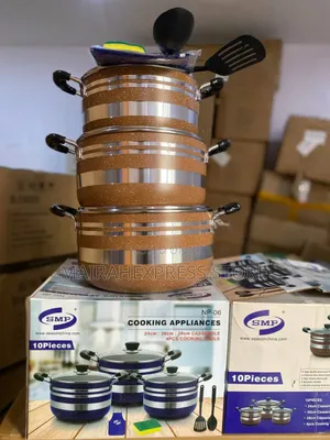 10pcs Quality Non-Stick Cookware/Pot Set (Hmk)