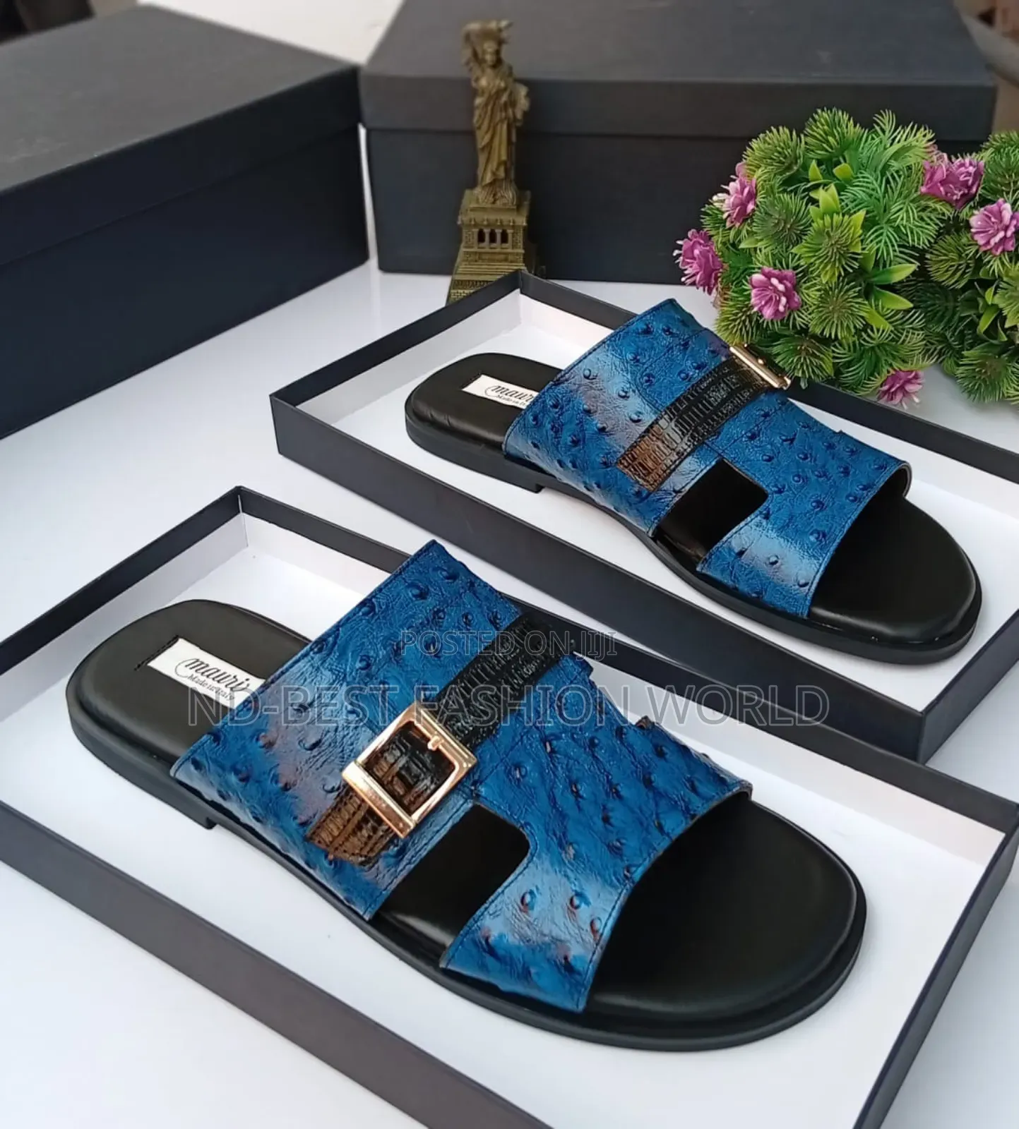 Men's Leather Slippers