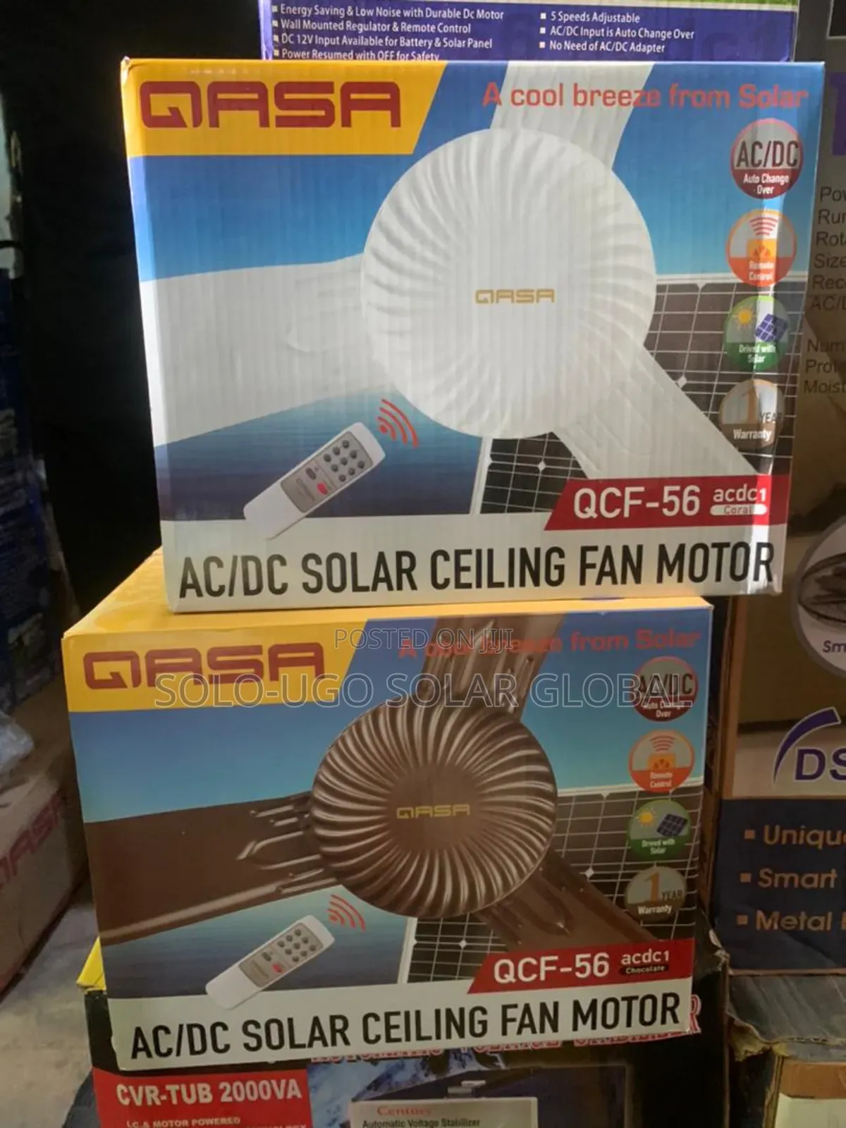 Ac/Dc Solar Ceiling Fan (Qasa)