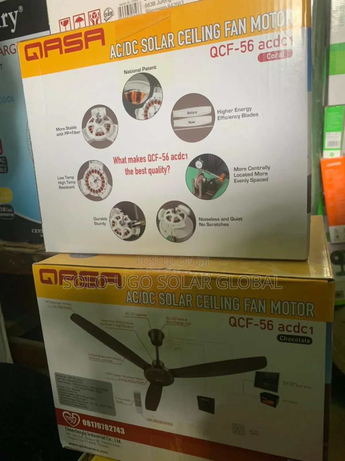 Ac/Dc Solar Ceiling Fan (Qasa)