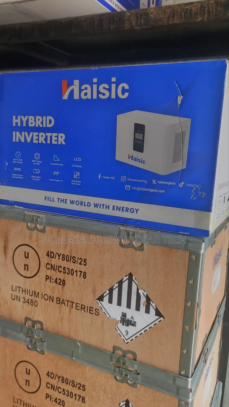 24/7 Solar Backup Solution 1.5kva -4kwh All-in-one Haisic