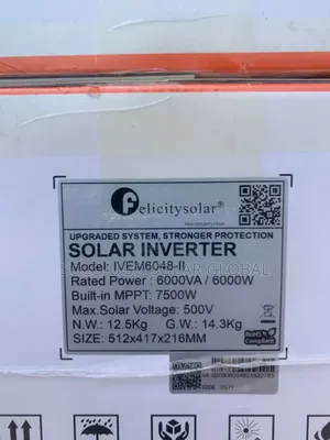 6kva 48v Felicity Hybrid Solar Inverter