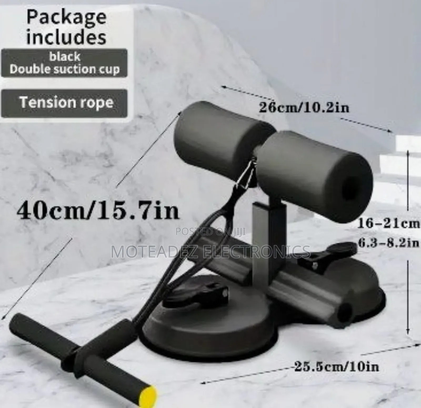 High Quality Adjustable Suction Sit Up Exercise Bar With Elastic Rope