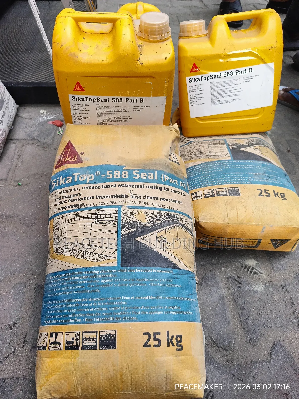 Sikatop 588 Seal Part a B Waterproofing