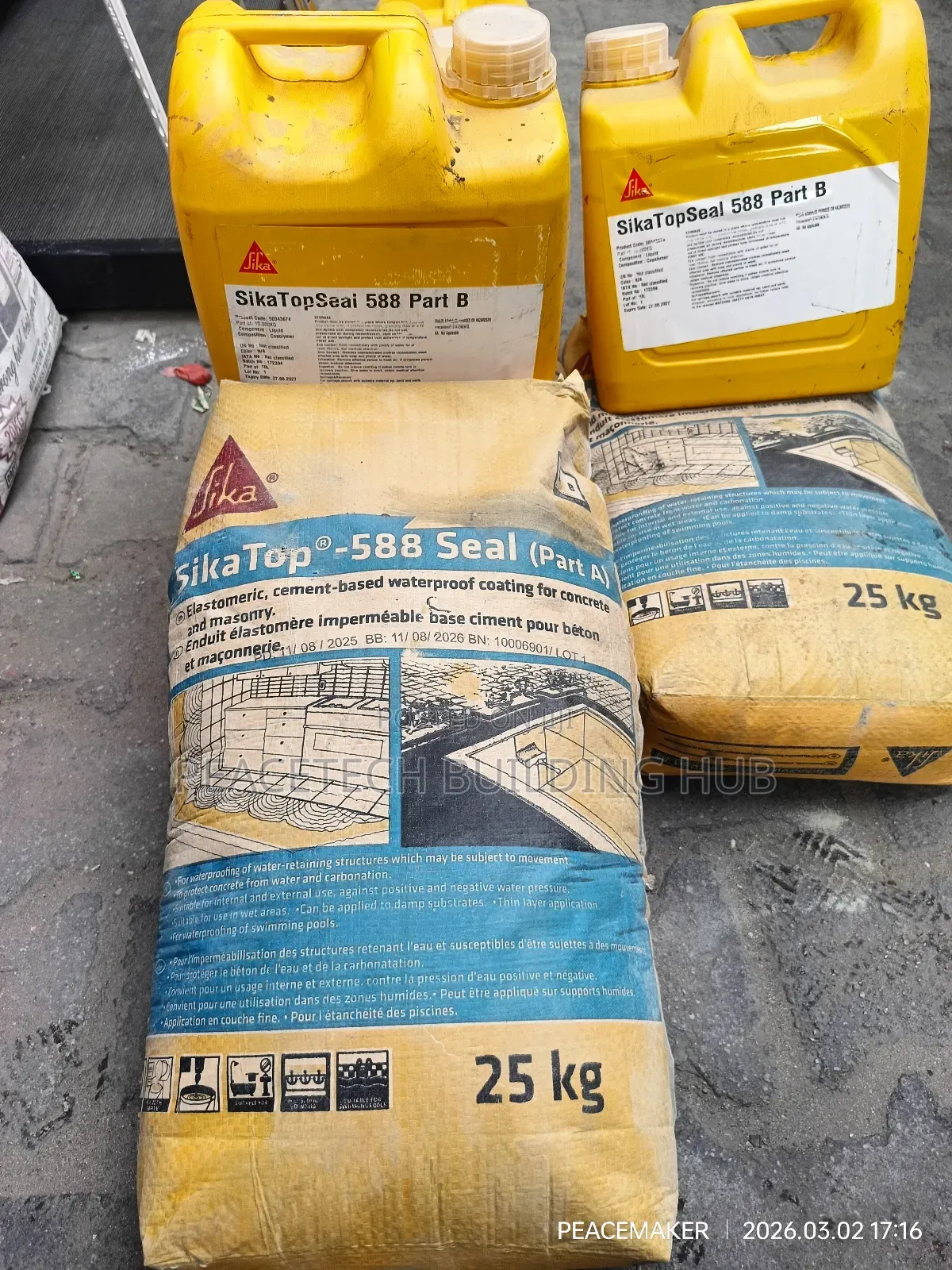 Sikatop 588 Seal Part a B Waterproofing