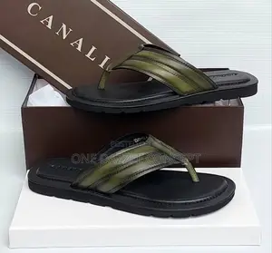 Italian Leather Men Slippers