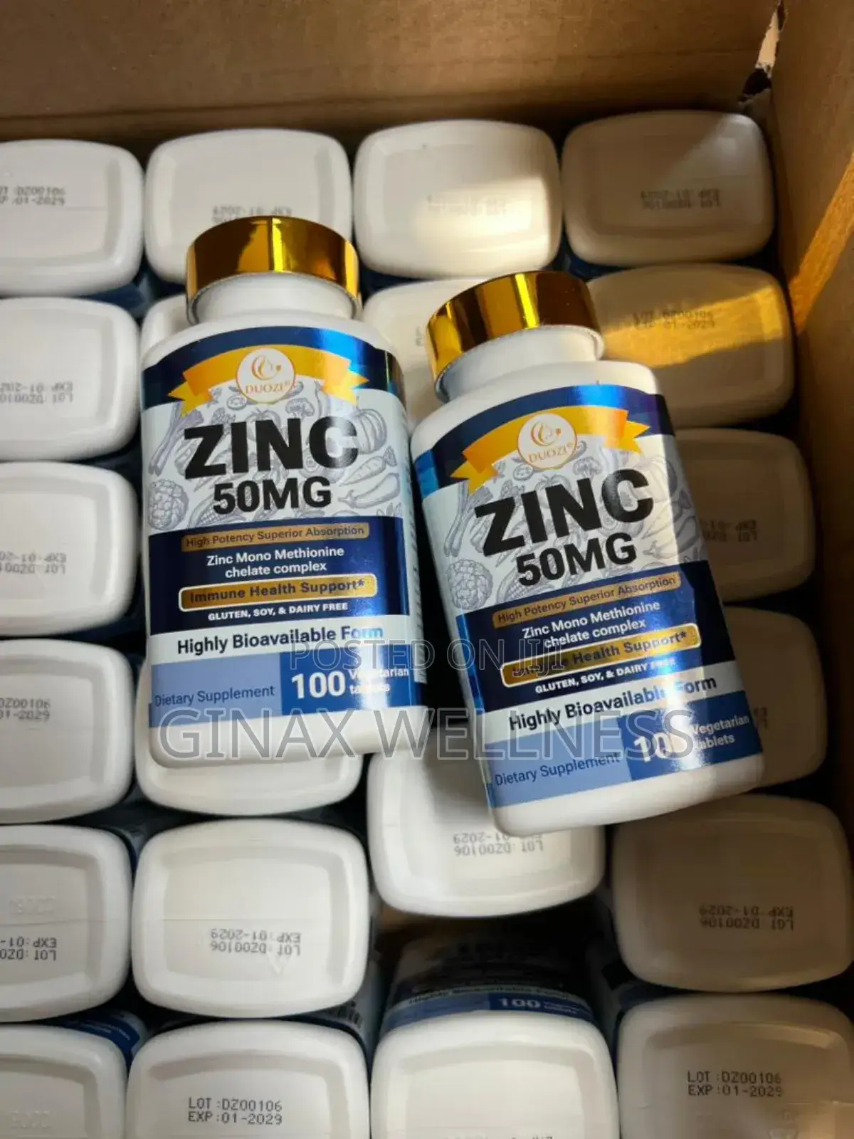 Duozi Zinc Tablets (100 Tablets, 50mg)
