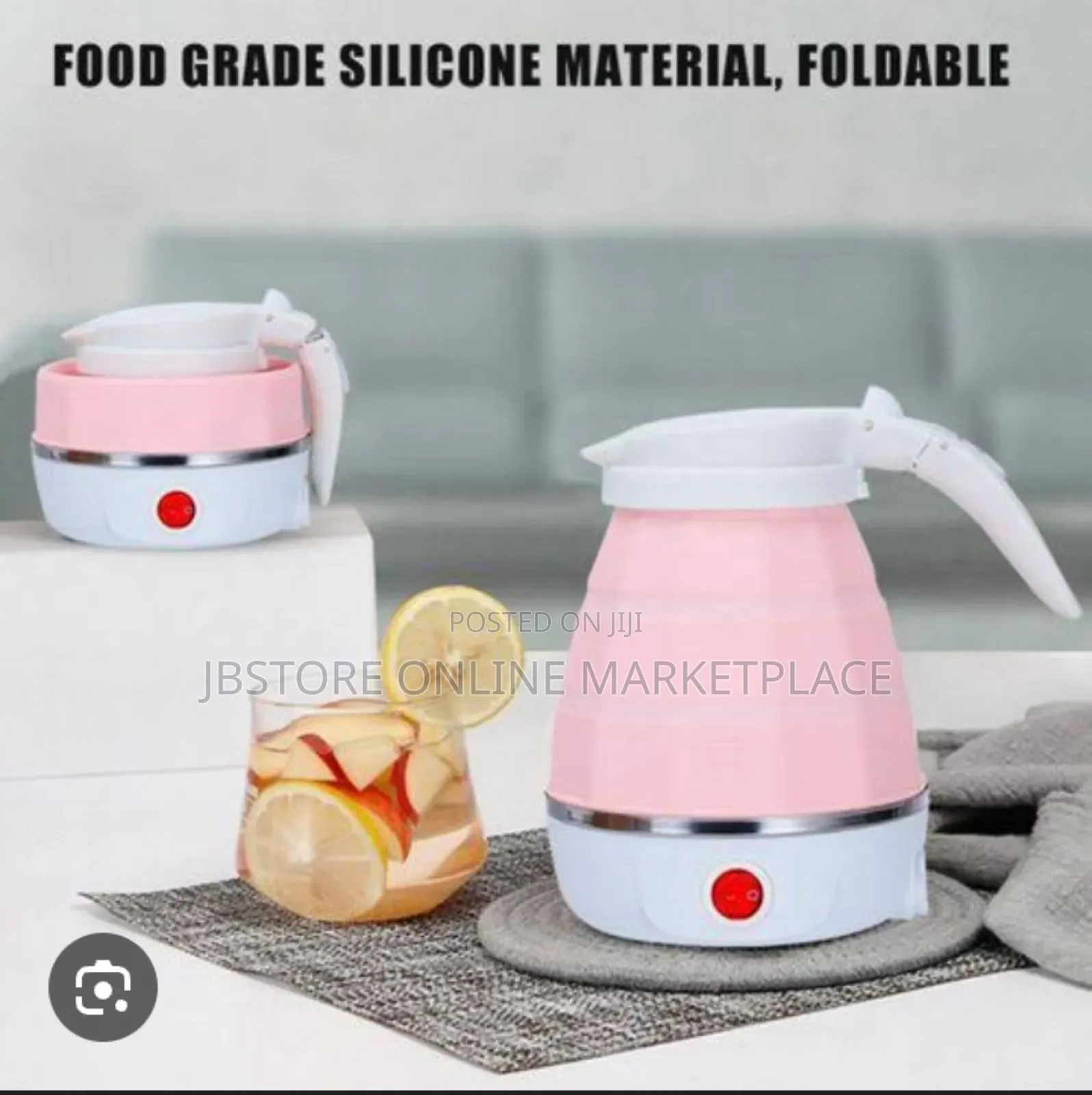 Electric Portable Foldable Collapsible Travel Kettle