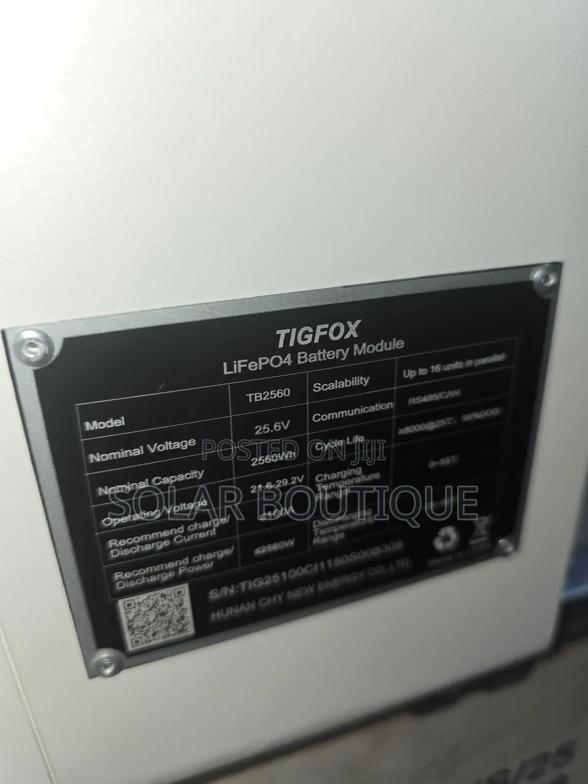 2.5kwh 24v Tigfox Lithium Battery