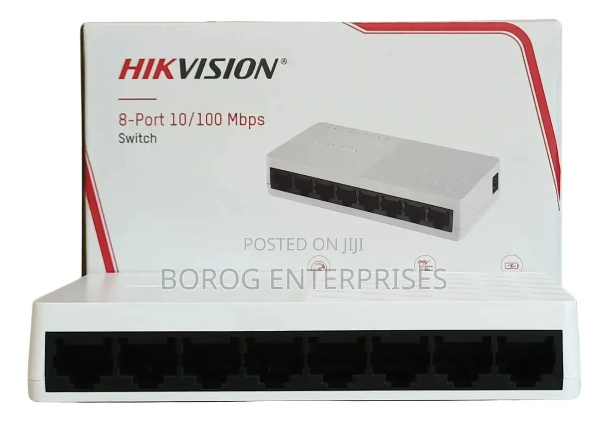 Hikvision 8-port Fast Ethernet Plastic Switch-ds-3e0108d-o