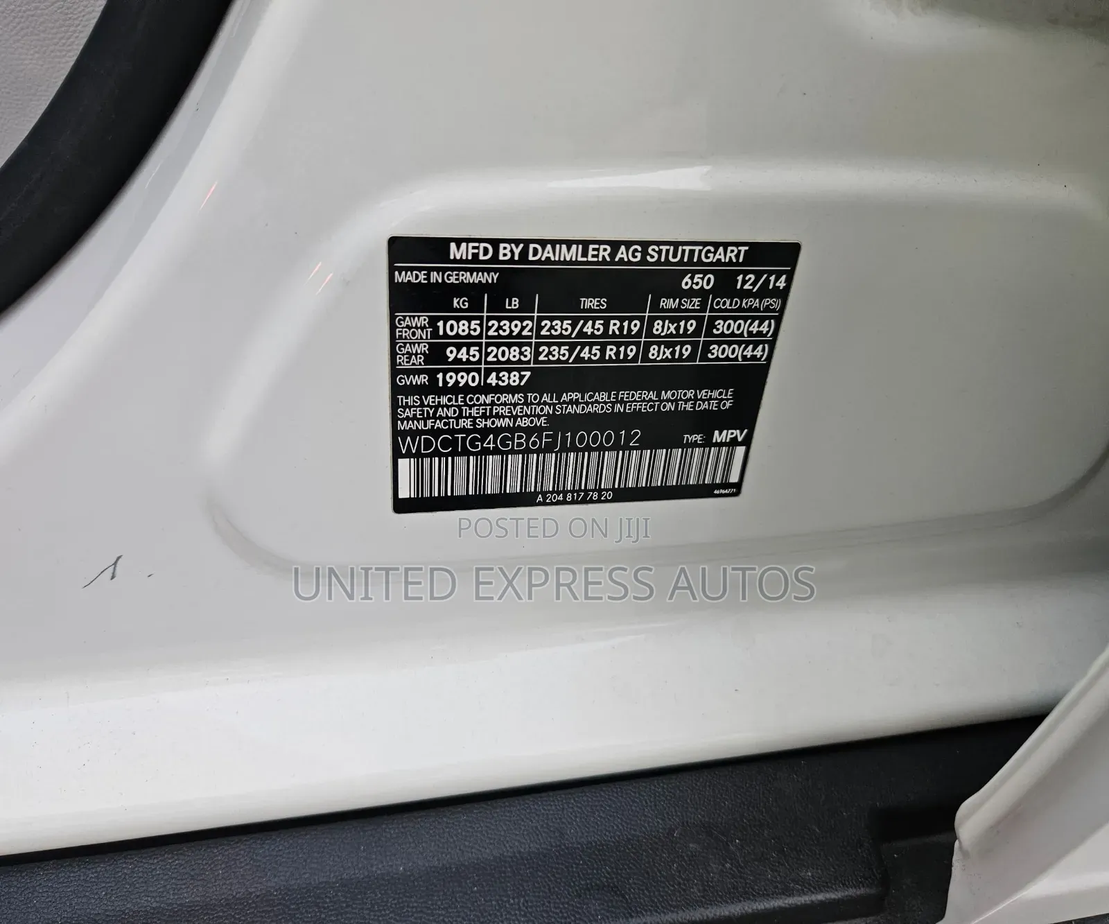 Mercedes-Benz GLA 250 2015 White