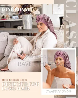 Long Satin Bonnet for Sleeping | Double Layer Hair Bonnet