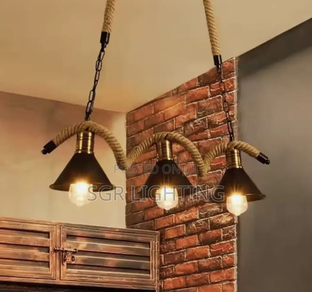 3 Heads Retro Long Rope Light