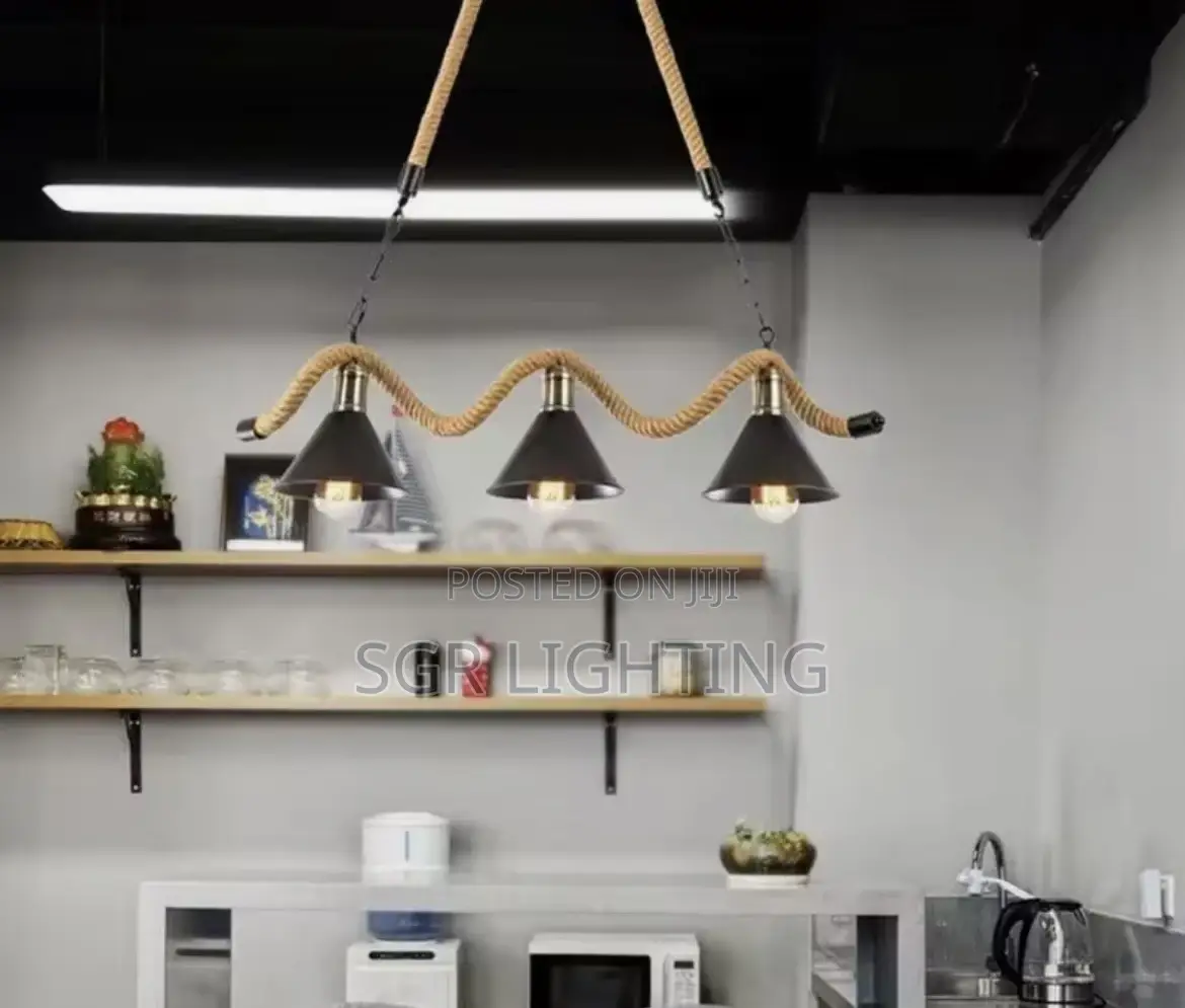 3 Heads Retro Long Rope Light