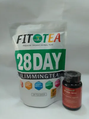 Fit Tea 28 Days Slimming Tea+ Greenherbs 28days Detox Flat Tummy Caps