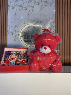50cm Teddy Bear and Box of Chocolates
