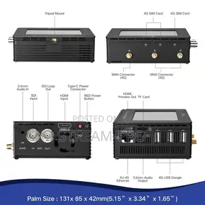 Pro-400 Multiple Sim Cards Networks Bonding Encoder Streamer.