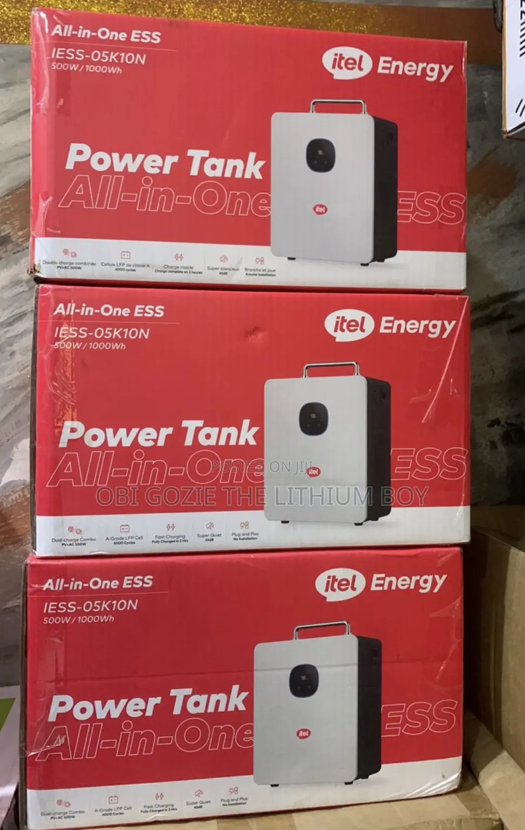 Itel Power Tank 500w 1kwh Battery Solar Generator