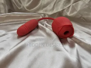 2-in-1 Thrusting Rose Vibrator for Women (Rechargeable)