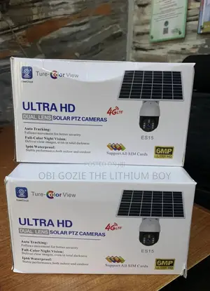 Eseecloud Ultra 6mp Hd Dual Single Lens Solar PTZ Cameras