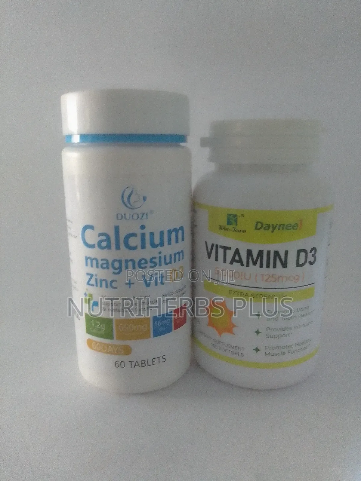 Calcium Magnesium Zinc+ Vitamin D3: For Bone Strength Immune Function