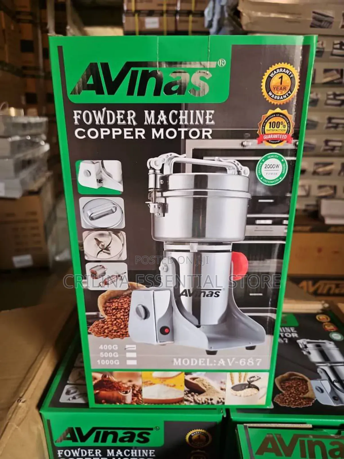 400gram Avinas Powder Grinder Machine