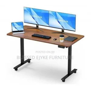 New Modern Electric Adjustable Standing Desk( Brown Top)