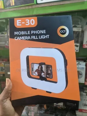 E-30 Mobile Phone Camera Fill Light With Stand and Bluetooth Shutter