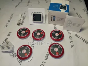 Wireless Calling System Watch Receiver + 5pcs Call Button