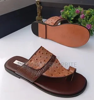 Brown Leather Mauri Slippers