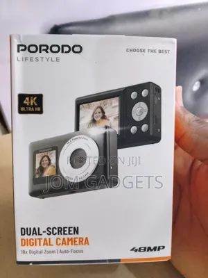 Porodo Lifestyle Dual-Screen Digital Camera, Model Pd-Etk07-Bk