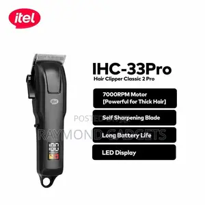 Itel Classic 2 Pro Hair Clipper – 2000mah, 240min Runtime Ihc-33pro