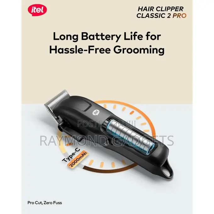 Itel Classic 2 Pro Hair Clipper – 2000mah, 240min Runtime Ihc-33pro