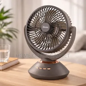 Rechargeable Table Fan With Oscillation | 7200mah Battery |
