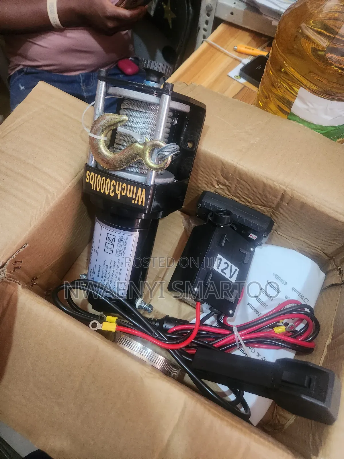 Wire Winch Battery Powered 12v