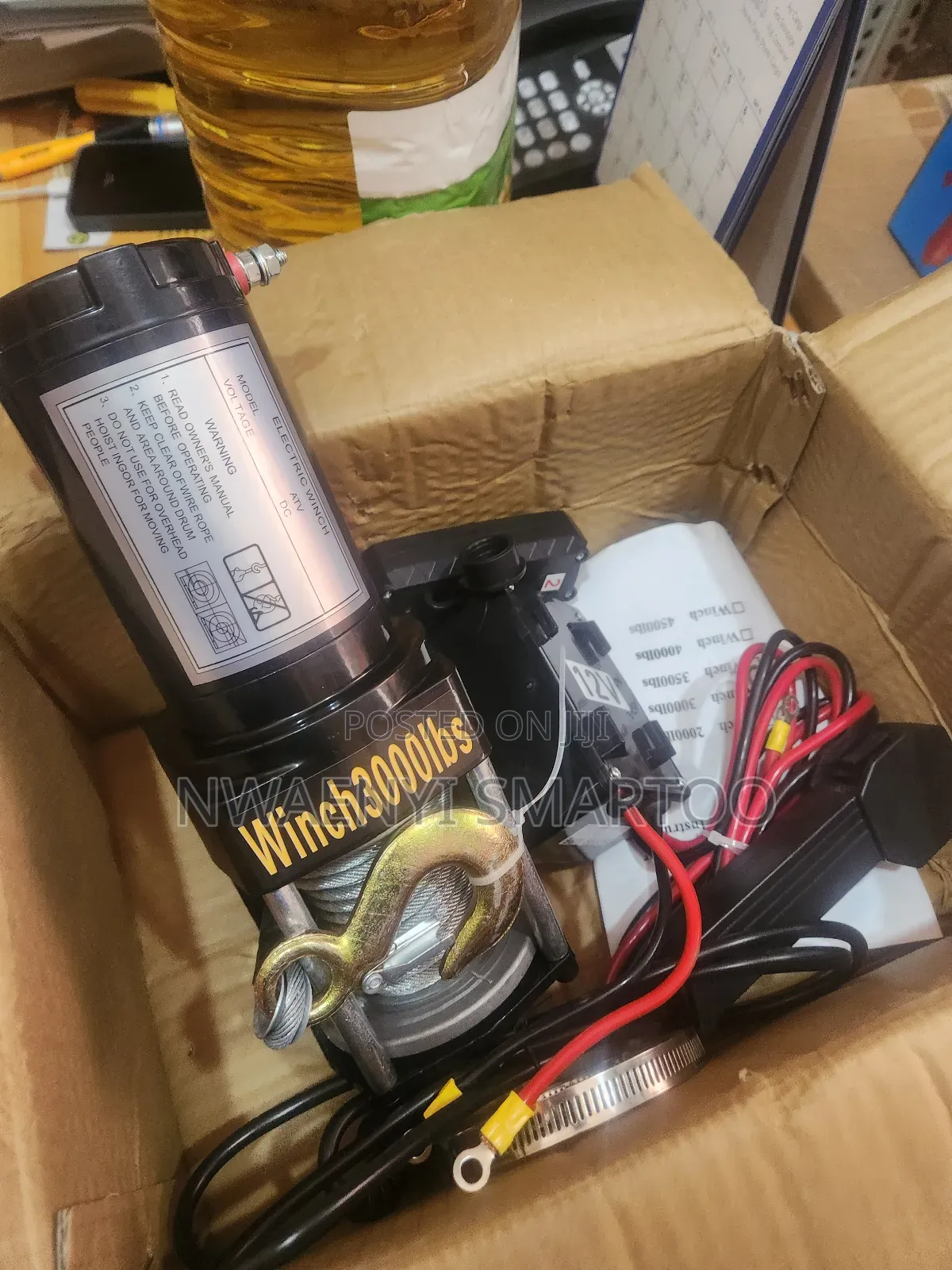 Wire Winch Battery Powered 12v